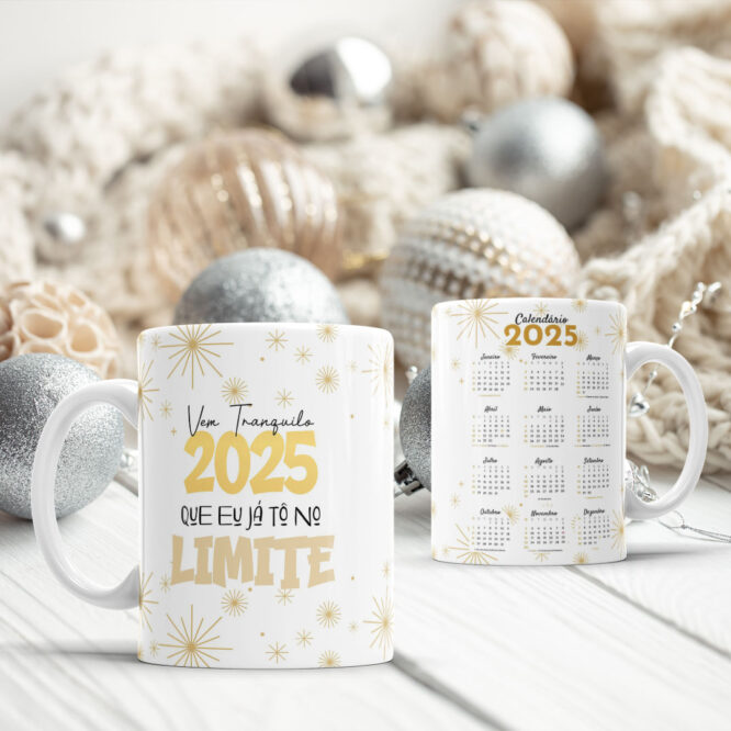 Caneca personalizada calendario