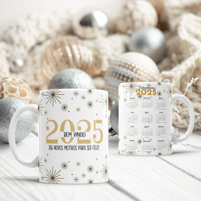 Caneca personalizada calendario