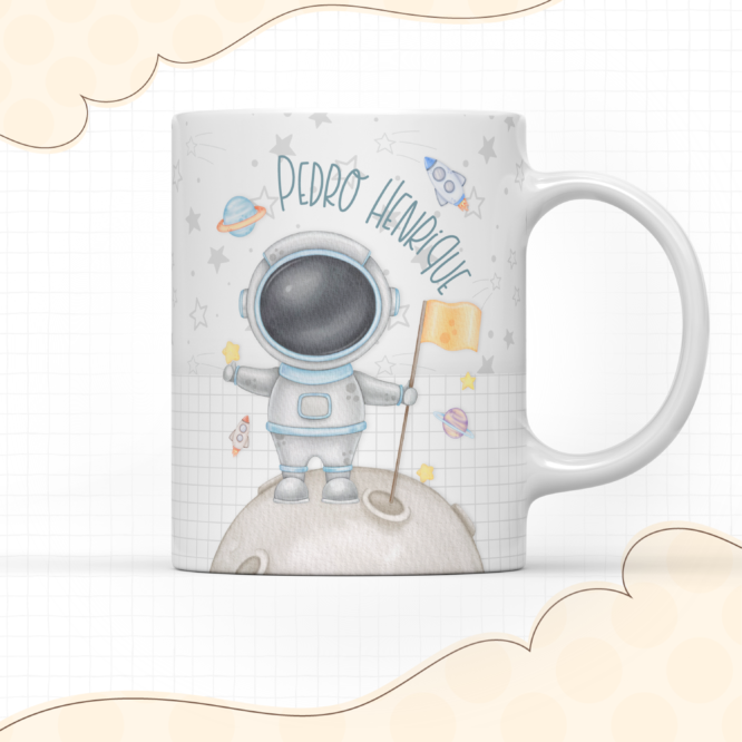 Caneca personalizada astronauta