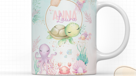 Caneca personalizada fundo do mar