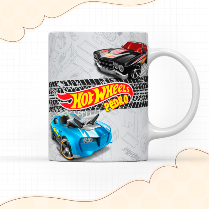 Caneca personalizada Hot wheels