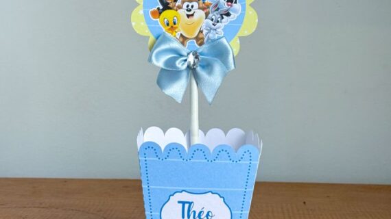 Centro de Mesa Cachepot Baby Looney Tunes