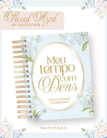 devocional floral azul