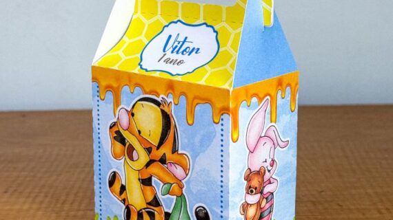 caixa maletinha ursinho pooh