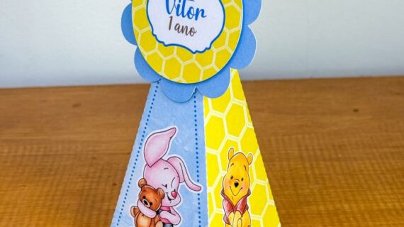 Caixa Pirâmide - Ursinho Pooh