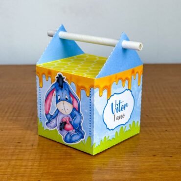 caixa canudo ursinho pooh