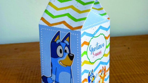 Caixa Milk Personalizada Bluey