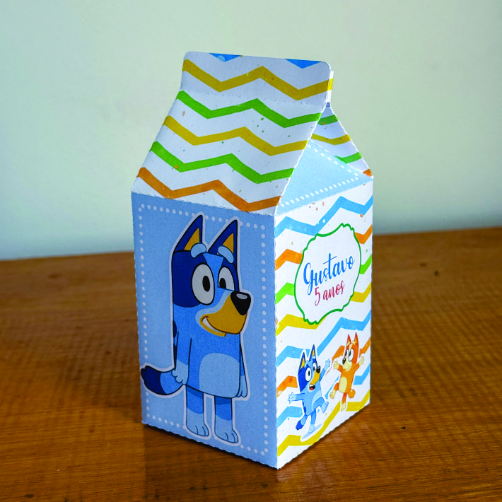 Caixa Milk Personalizada Bluey