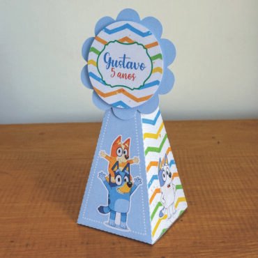 Caixa Pirâmide Personalizada Bluey