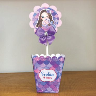 🧜‍♀️ Centro de Mesa Sereia Personalizado