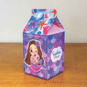 🐚 Caixa Milk Sereia Personalizada