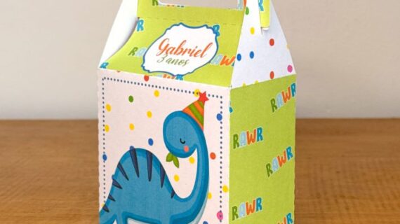 caixa maletinha dinossauro