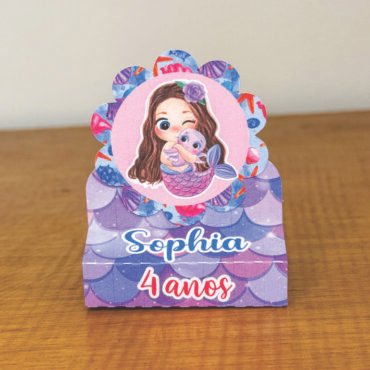 🧜‍♀️ Porta Bis Duplo Sereia Personalizado