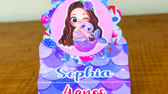🧜‍♀️ Porta Bis Duplo Sereia Personalizado