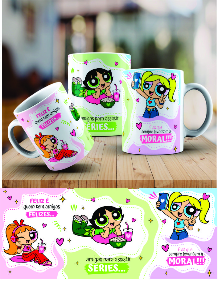 As Meninas Superpoderosas com Atitude e Estilo