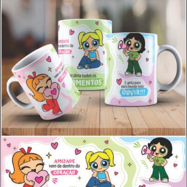 caneca Superpoderosas com Atitude e Estilo!