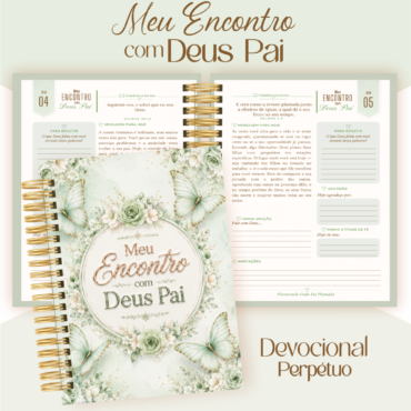 Devocional Encontro com Deus - Borboletas Verde