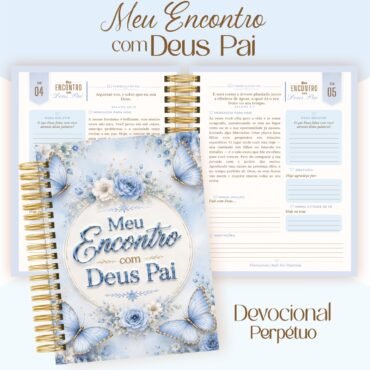 Devocional Encontro com Deus - Borboletas Azul