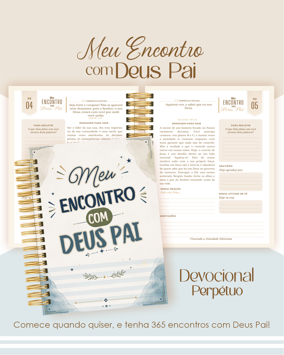 Devocional Encontro com Deus - Lettering Versículos