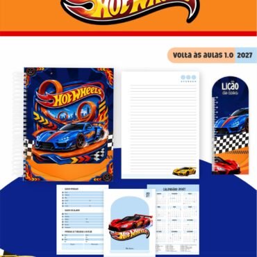 Caderno Pautado Personalizado A5 96 Folhas - Modelo 43