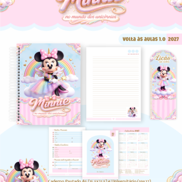 Caderno Pautado Personalizado A5 96 Folhas - Modelo 37