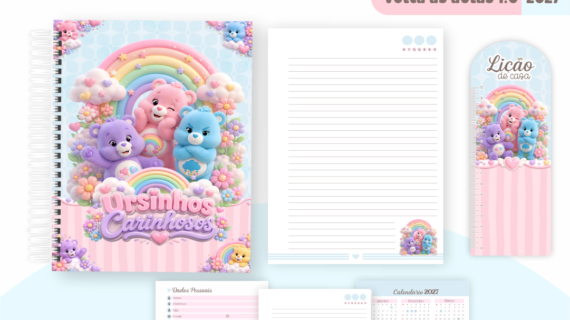 Caderno Pautado Personalizado A5 96 Folhas - Modelo 32