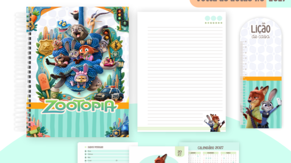 Caderno Pautado Personalizado A5 96 Folhas - Modelo 22