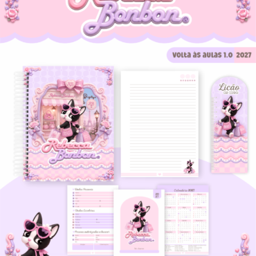 Caderno Pautado Personalizado A5 96 Folhas - Modelo 21