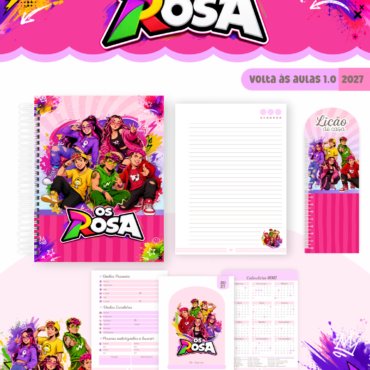 Caderno Pautado Personalizado A5 96 Folhas - Modelo 19