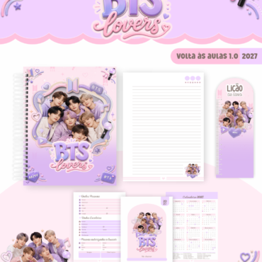 Caderno Pautado Personalizado A5 96 Folhas - Modelo 18