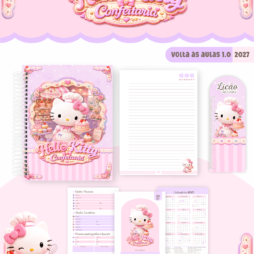 Caderno Pautado Personalizado A5 96 Folhas - Modelo 11