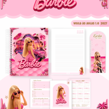 Caderno Pautado Personalizado A5 96 Folhas - Modelo 6