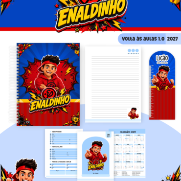 Caderno Pautado Personalizado A5 96 Folhas - Modelo 4