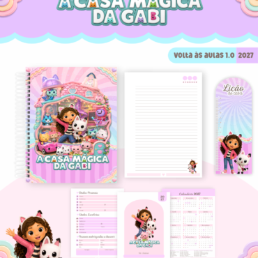 Caderno Pautado Personalizado A5 96 Folhas - Modelo 3