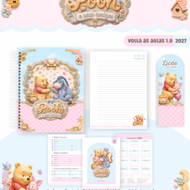 Caderno Pautado Personalizado A5 96 Folhas - Modelo 1